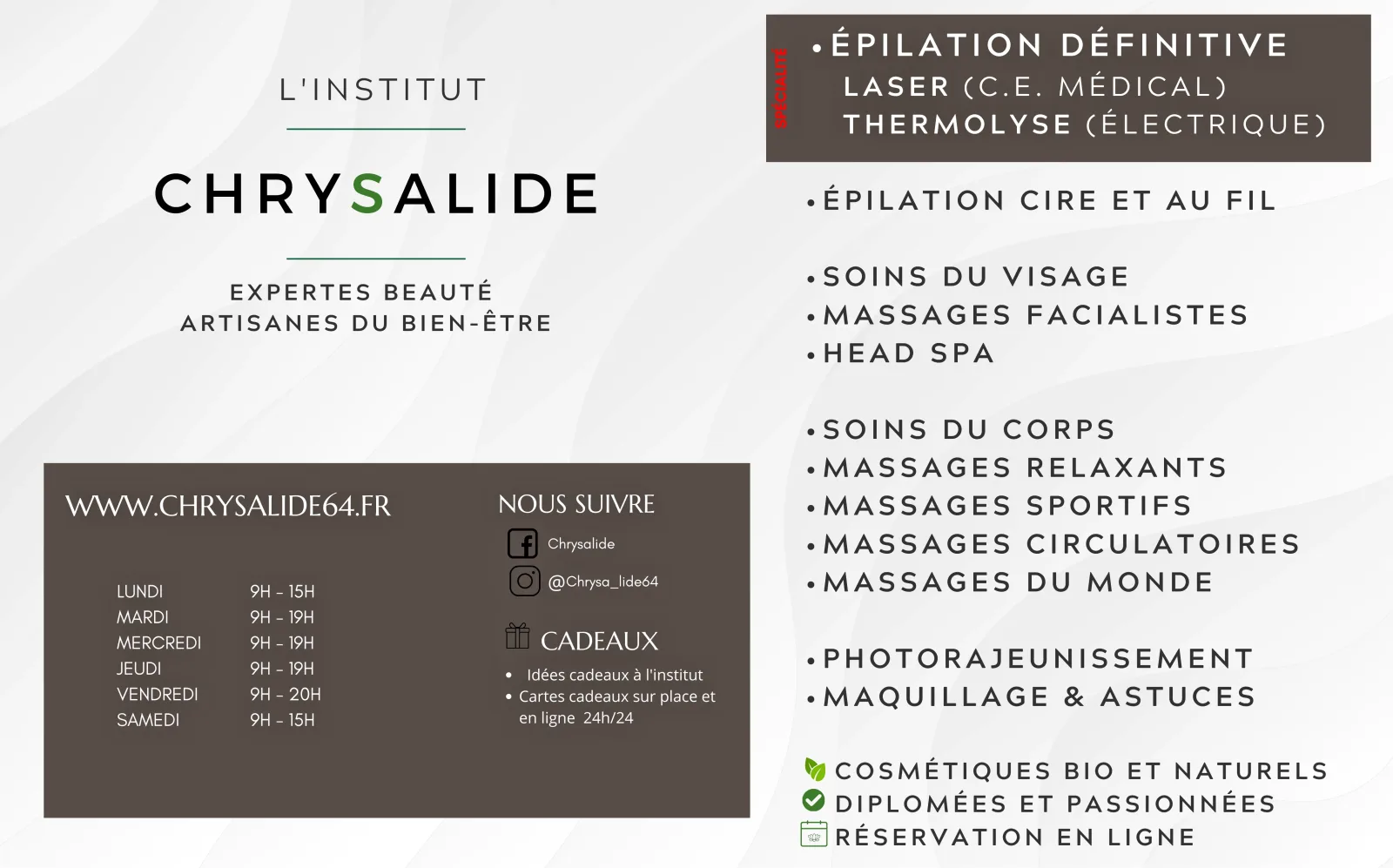 Chrysalide - Institut de beauté Oloron-Sainte-Marie - OneBooking
