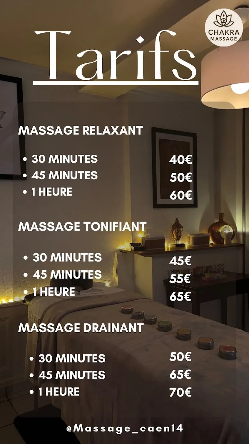Chakra Massage - Massage Caen - OneBooking