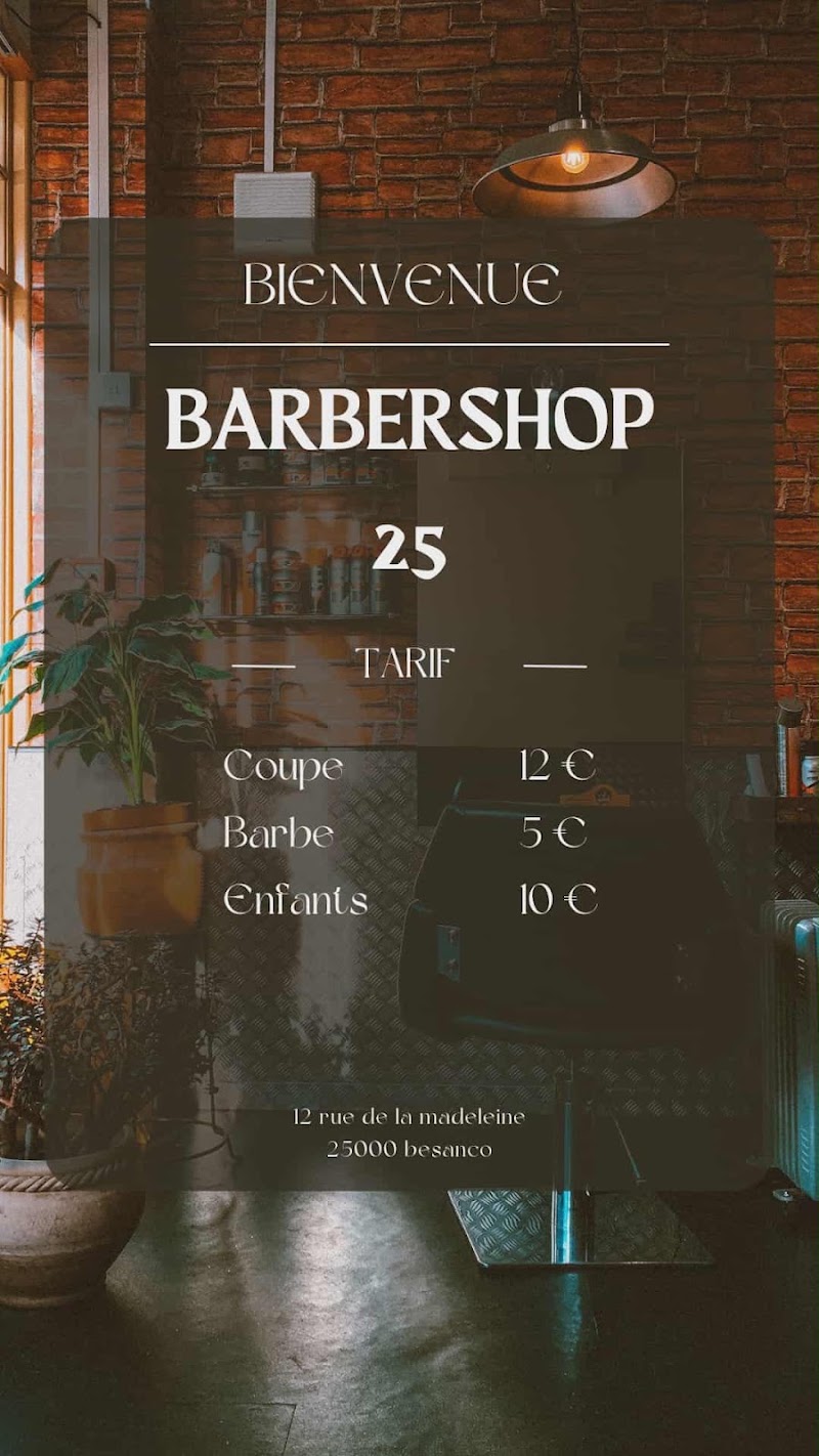 Barbershop25 - Barbier Besançon - OneBooking