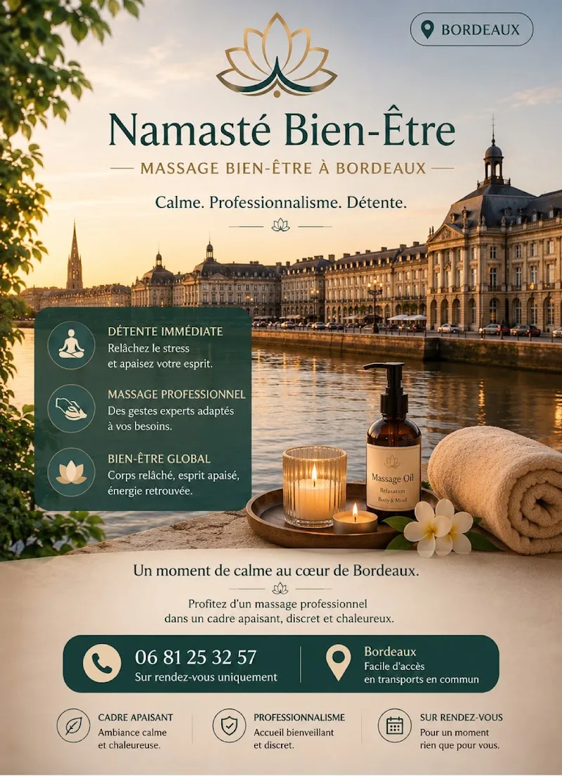 Namasté Bien-Être – Espace de massage à Bordeaux - Massage Bordeaux - OneBooking