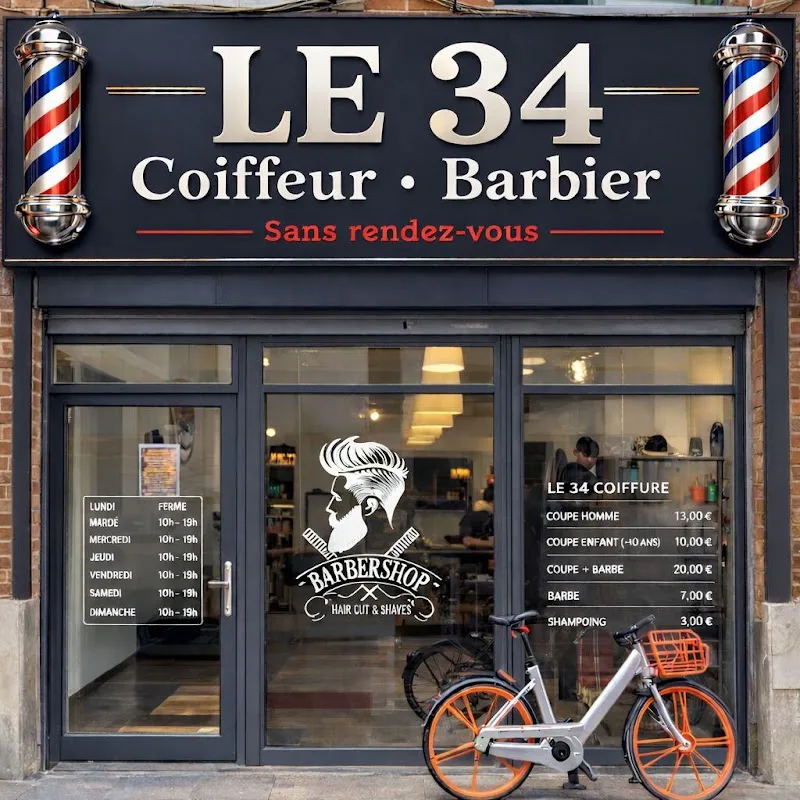 LE 34 COIFFURE (AISSA COIFFEUR) - Barbier Lille - OneBooking