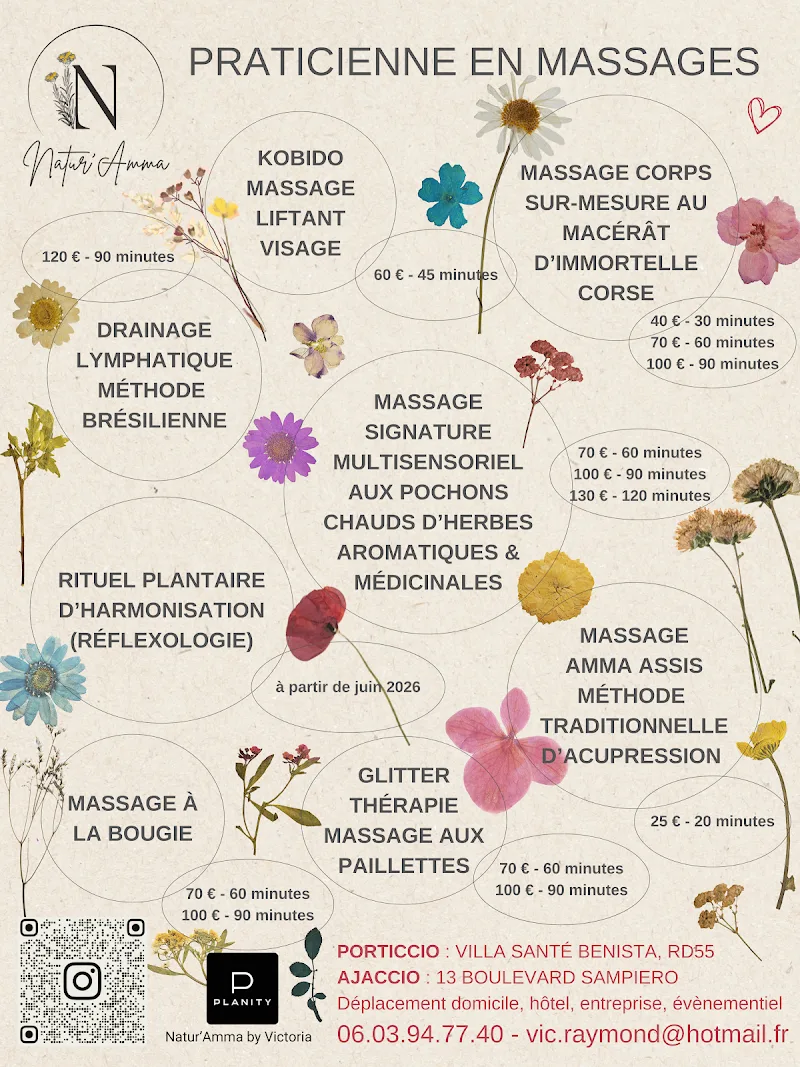 NATUR'AMMA ~ Massages & Drainages by Victoria (PORTICCIO & AJACCIO) - Massage Ajaccio - OneBooking