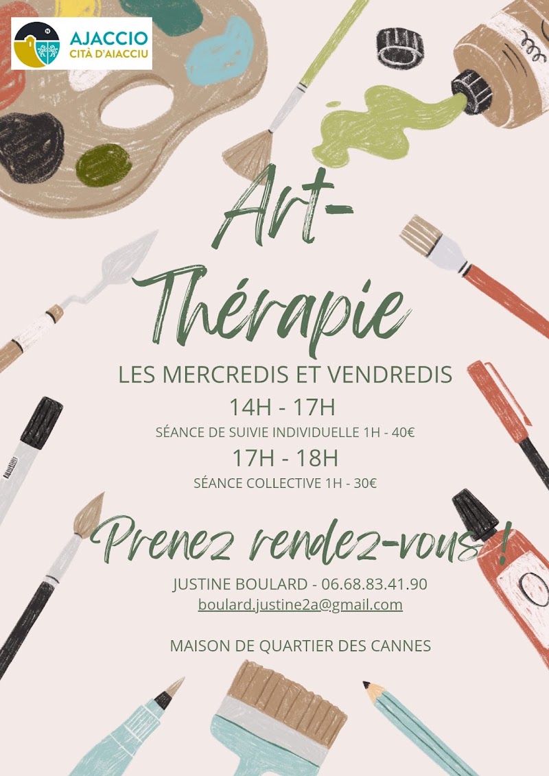 Justine Boulard — Art-thérapeute (individuel & groupe) — Ajaccio - Bien-être Ajaccio - OneBooking