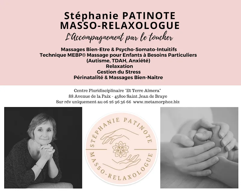 METAMORPHOZ STÉPHANIE PATINOTE MASSO-RELAXOLOGUE - Bien-être Orléans - OneBooking